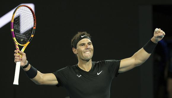 Rafael Nadal clasificó a los cuartos de final del Abierto de Australia. (AP Photo/Hamish Blair)