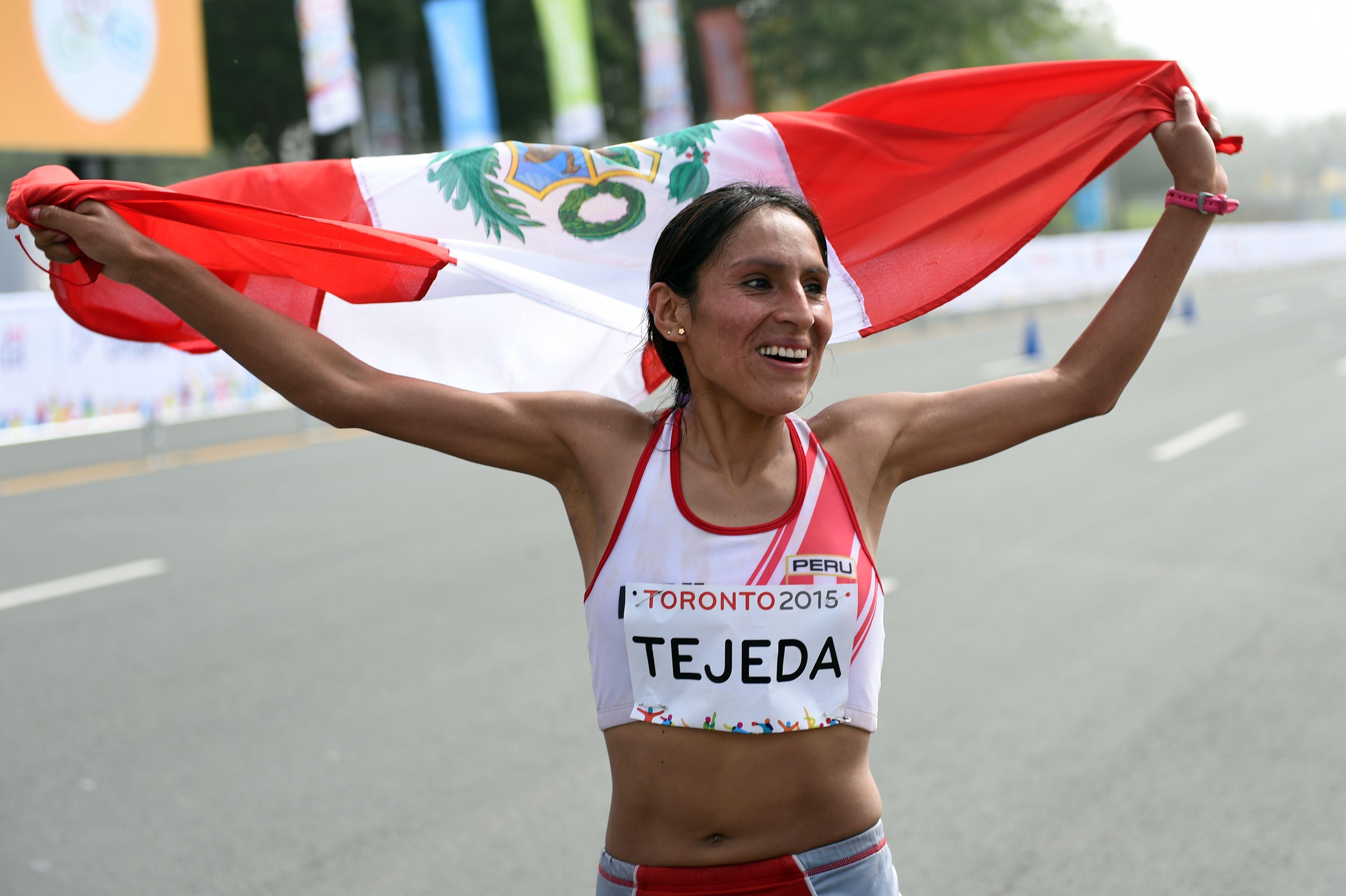 Gladys Tejeda va por su boleto a los Juegos Olímpicos de Tokio 2020 AFP PHOTO/HECTOR RETAMAL
