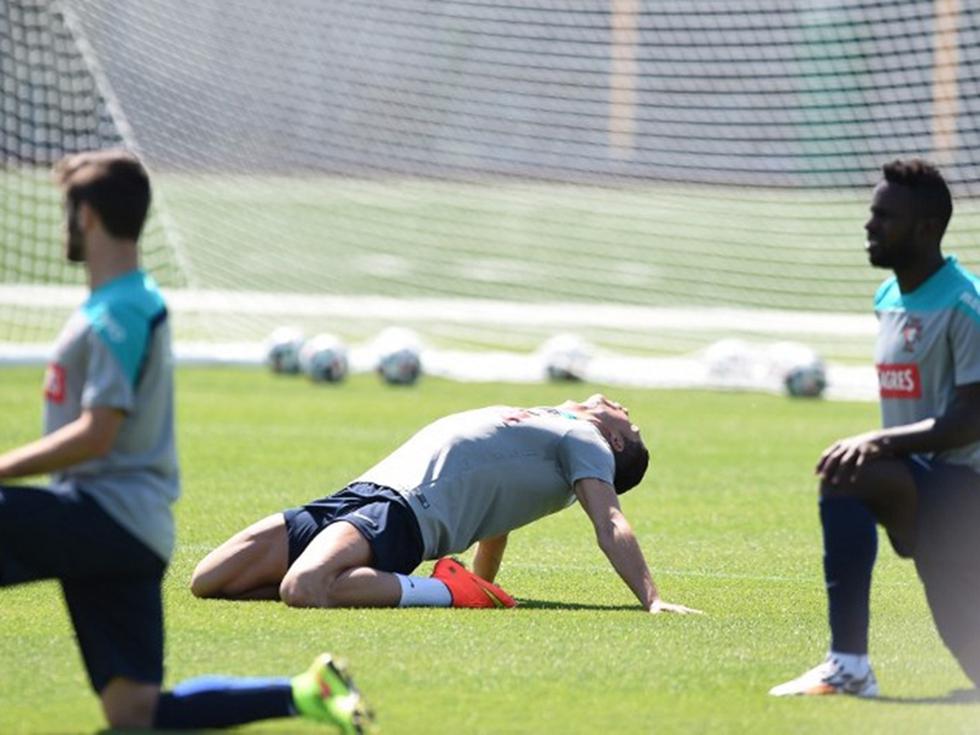 Mundial Brasil 2014: Cristiano Ronaldo vuelve a entrenar con sus compañeros en Portugal