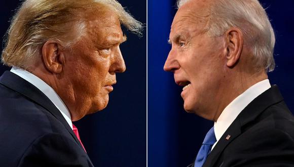 El debate entre Donald Trump y Joe Biden en Nashville fue tenso, con acusaciones de ambos lados, pero se respetaron los tiempos.  (Foto: Morry GASH y JIM WATSON / AFP).
