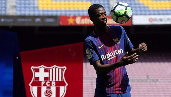 Barcelona presentó a Ousmane Dembélé en el Camp Nou