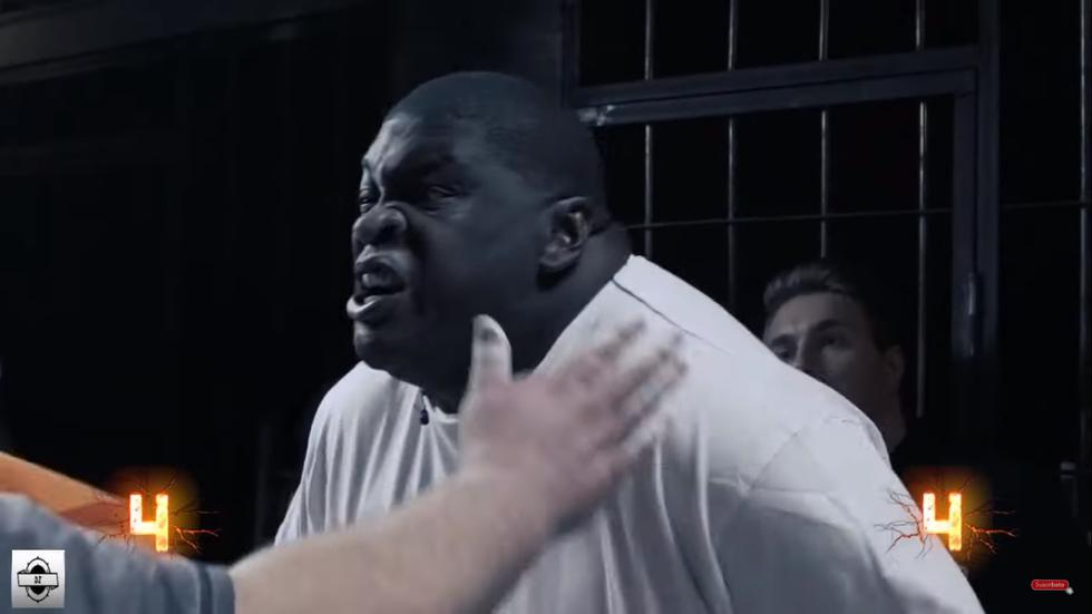Vasily Kamotsky, campeón mundial de cachetazos, tuvo duro rival en el brasileño Black Papa en una cárcel de Rusia (Captura: Youtube)