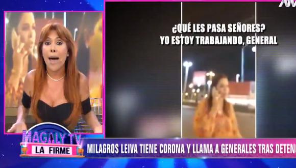 Magaly Medina se refiere al caso de Milagros Leiva. (Foto: Captura ATV)