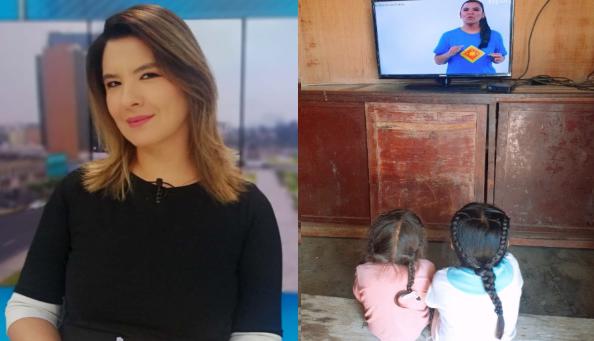 “Estoy muy emocionado con esas imágenes que  nos ha llegado con niños de todo el Perú”, dijo Fátima (Foto: Captura YouTube/MINEDU)