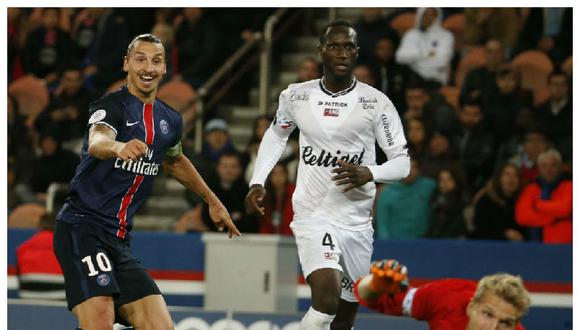 PSG goleó al Guimgamp con un golazo de Zlatan Ibrahimovic [VIDEO]