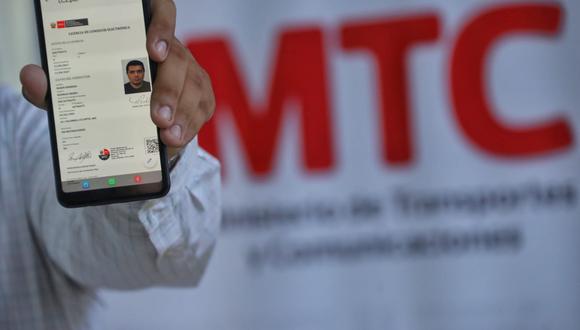 El MTC informó que infracción por no mostrar licencia de conducir a la autoridad no se aplica a conductores con brevetes electrónicos. (Foto: Ministerio de Transportes y Comunicaciones)