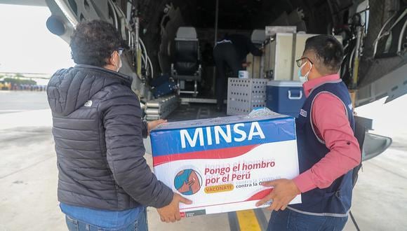 El mandatario llevó hoy un lote de vacunas para Cajamarca. (Foto: Prensa Palacio)