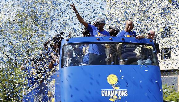 NBA: Mira la extraordinaria celebración de Golden State Warriors