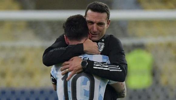 Lionel Messi jugó con molestias físicas ante Brasil, confesó Scaloni. (Foto: AFP)
