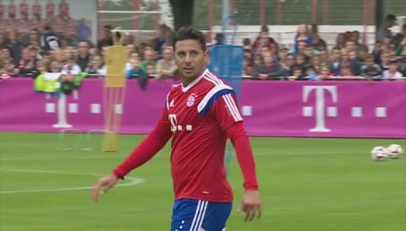 Claudio Pizarro practica definiciones en el Bayern Munich [VIDEO]