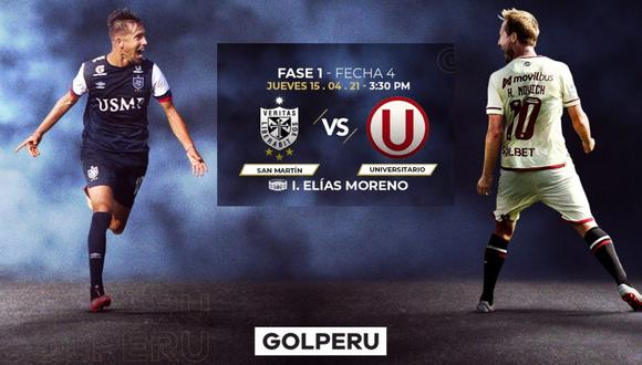 Universitario vs. San Martín se enfrentan mañana en vivo por la fecha 4 de la Liga 1, conoce los horarios y canales de televisión del encuentro