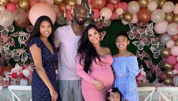 Kobe Bryant tuvo cuatro hijas productor del amor con su esposa Vanessa Laine. (Foto: Instagram)