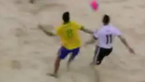 Espectacular gol en el campeonato mundial de fútbol playa [VIDEO]
