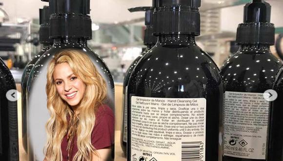 Shakira deja los perfumes a un lado para producir gel antibacterial y los dona