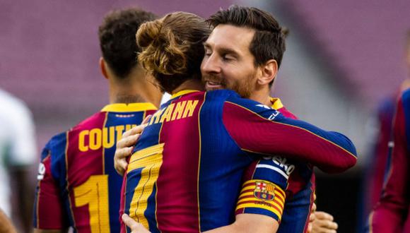 Genialidad de Messi y Griezmann anota el 1-0 en el Camp Nou por el Trofeo Joan Gamper