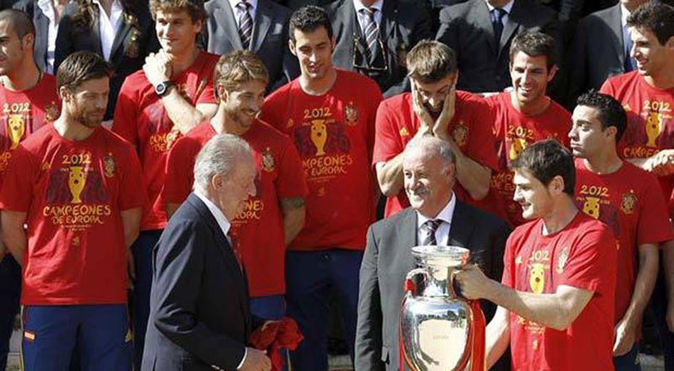 Los campeones fueron homenajeados por el Rey Juan Carlos