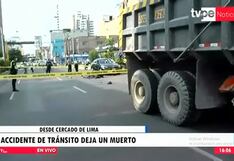 Cercado de Lima: motociclista murió arrollado tras impactar con camión en la Av. Arenales