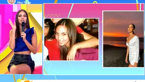 Sorprenden en vivo con fotos del pasado a Natalie Vértiz y ella reacciona: “No tengo nada que ocultar”