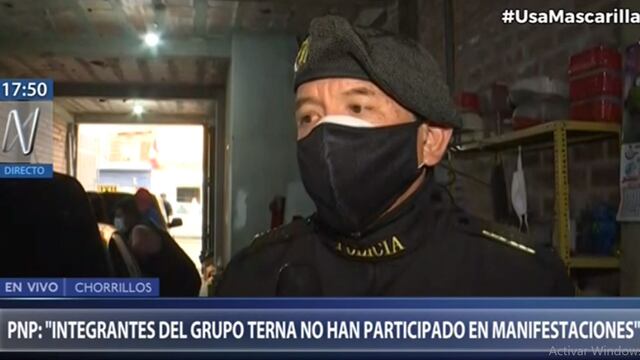 Grupo Terna de la Policía asegura que sus agentes no participaron en operativos durante marchas del 12 y 14 de noviembre