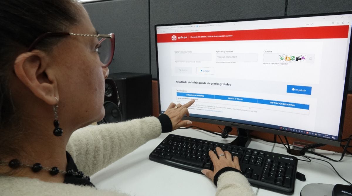 Plataforma de consulta permitirá verificar los títulos de docentes. (Foto: Minedu)