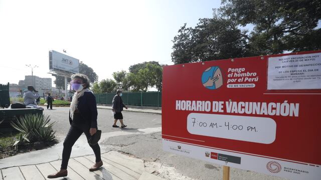 Vacunatorios de Campo de Marte y Parque de la Exposición atenderán hoy solo hasta las 2:00 p.m. por movilizaciones