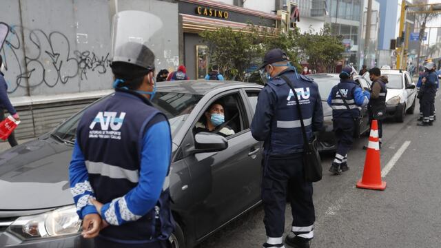 ATU interviene taxis colectivos en el cruce de las avenidas Aviación y Javier Prado | FOTOS