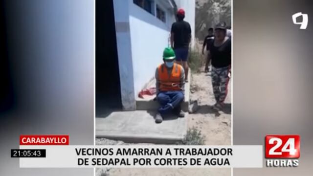 Carabayllo: vecinos ataron a trabajador de Sedapal tras no tener agua por varios días e incluso en Navidad | VIDEO