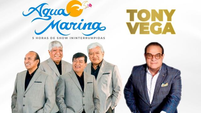 Agua Marina brindará show por Año Nuevo junto a Tony Vega y solo las personas vacunadas podrán asistir