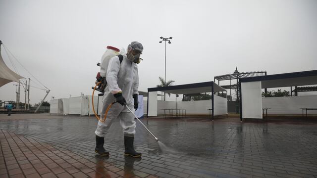 Clubes zonales, parques y colegios del Cercado de Lima, que serán locales de votación, fueron desinfectados