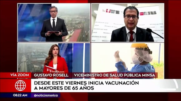 Minsa: Gustavo Rossel sobre vacunación