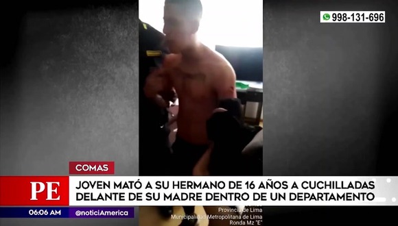 Comas: joven apuñaló y mató a su hermano tras discusión