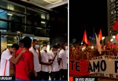 Selección peruana: Así se vivió el espectacular banderazo en Montevideo