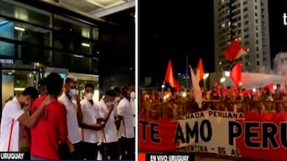 Selección peruana: Así se vivió el espectacular banderazo en Montevideo