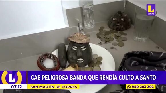 Cae peligrosa banda que rendía culto a santo