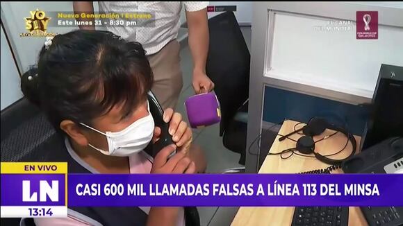 Casi 600 mil llamadas falsas a línea 113