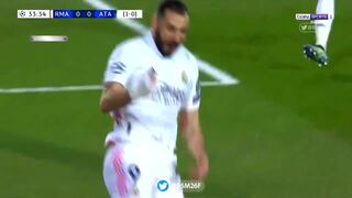 Real Madrid vs. Atalanta: Benzema apareció para anotar el 1-0 en la Champions League | VIDEO