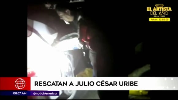 Rescatan a Julio César Uribe