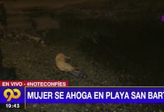 Hallan cuerpo de joven mujer ahogada en la playa de San Bartolo