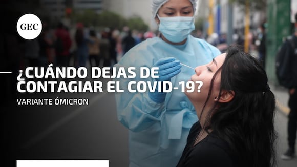 Ómicron: ¿Cuándo deja de ser contagiosa una persona positiva en COVID-19?