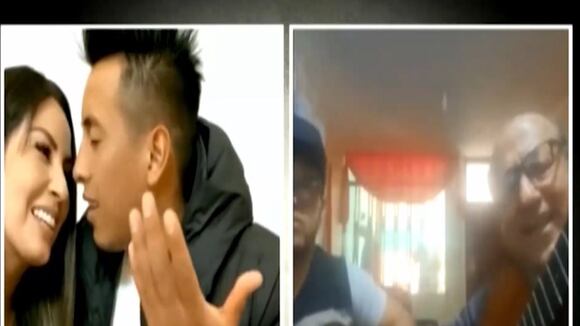 Christian Cueva canta "amor amor" a esposa