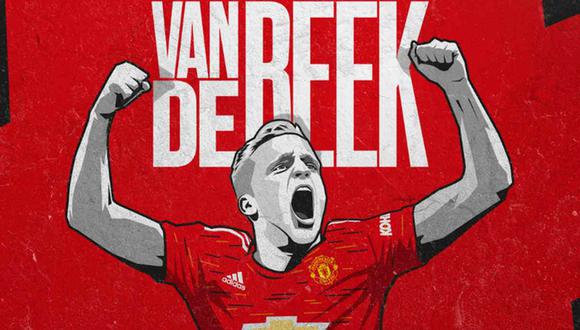Donny van de Beek es nuevo jugador de Manchester United. (Foto: @ManUtd_Es)