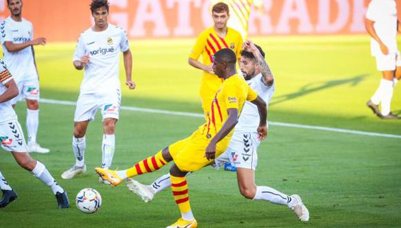 Ousmane Dembélé marcó el gol del 1-0 ante Nastic. (Foto: FC Barcelona)