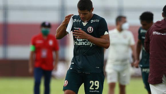 Aldo Corzo fue separado del plantel de Universitario luego de ser captado infringiendo la burbuja sanitaria. (Foto: Liga 1)