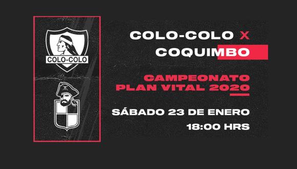 Colo Colo y Coquimbo Unido juegan en vivo y en directo por el partido clave por el descenso del Campeonato Nacional
