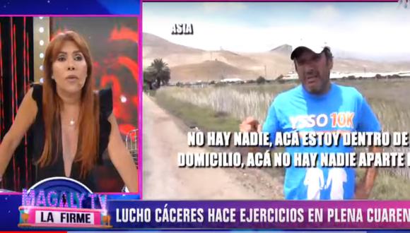 Lucho Cáceres sale a correr en medio de pandemia. (Foto: ATV)