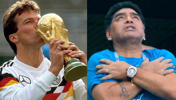 Lothar Matthaus: "Ver a Diego Maradona en ese estado es triste"