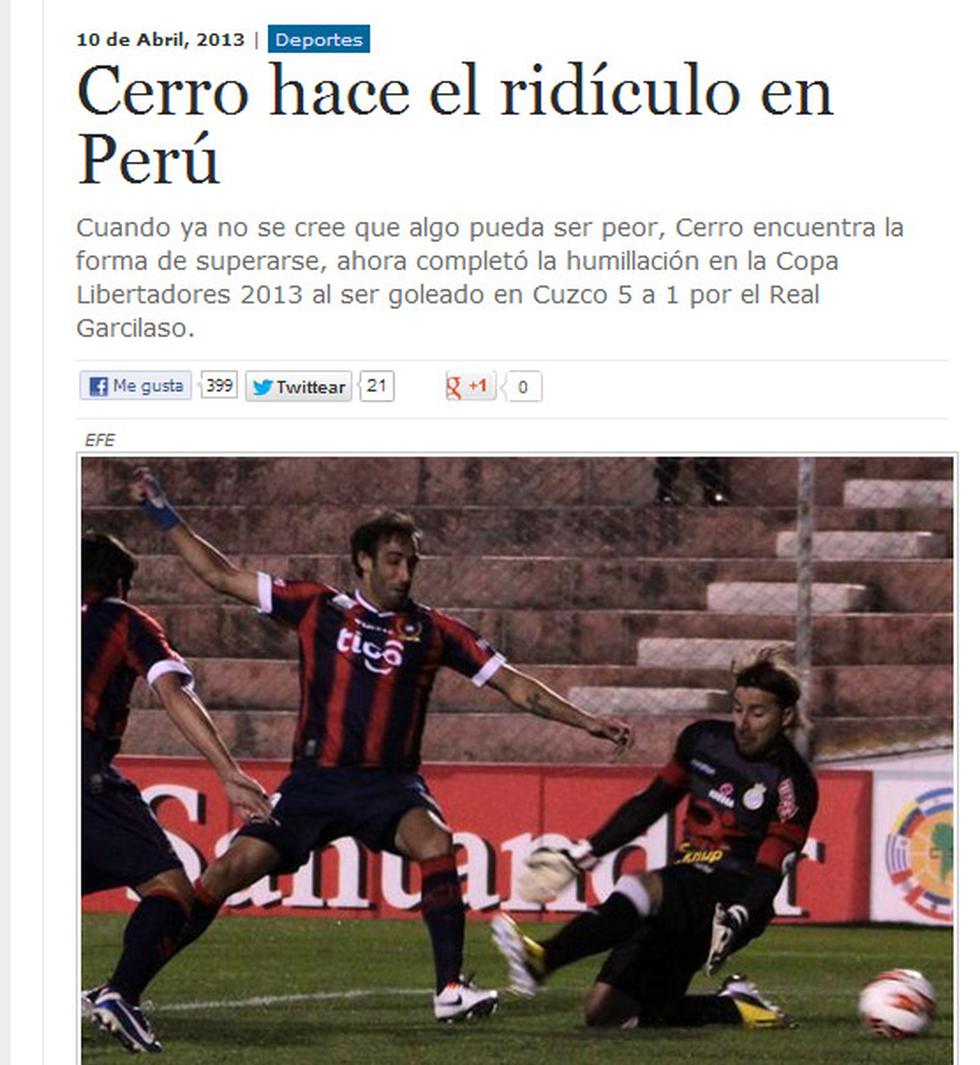 Prensa Paraguaya Cerro Porteno Hace El Ridiculo En Peru Fotos Fotos El Bocon