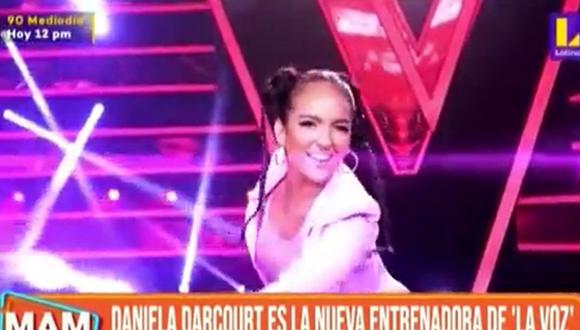 Daniela Darcourt fue confirmada como entrenadora de "La Voz Perú". (Foto: Captura de video)