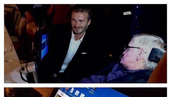 David Beckham y su peculiar encuentro con el genio Stephen Hawking