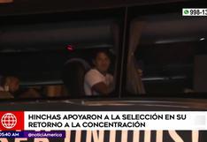 Incondicionales: la reacción de la hinchada en la salida de los jugadores del Estadio Nacional | VIDEO
